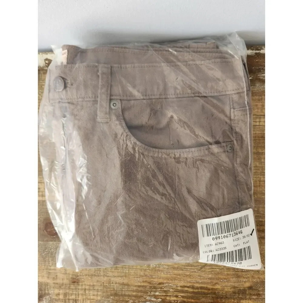 NWOT J. Crew Men's 770™ Straight-Fit Garment-Dyed Pant Green 35/32 *Flaw